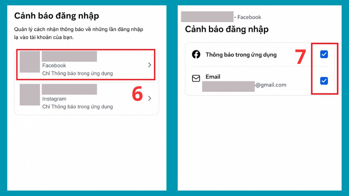 Cách bật Nhận thông báo khi có người đăng nhập Facebook bước 2