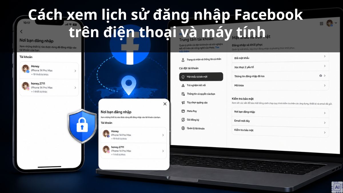 Cách xem lịch sử đăng nhập Facebook trên điện thoại và máy tính
