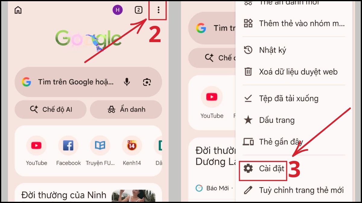 Chặn cửa sổ bật lên và chuyển hướng trên Chrome bước 2