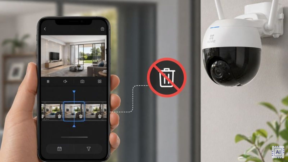 Có thể xóa 1 đoạn video trên camera EZVIZ hay không