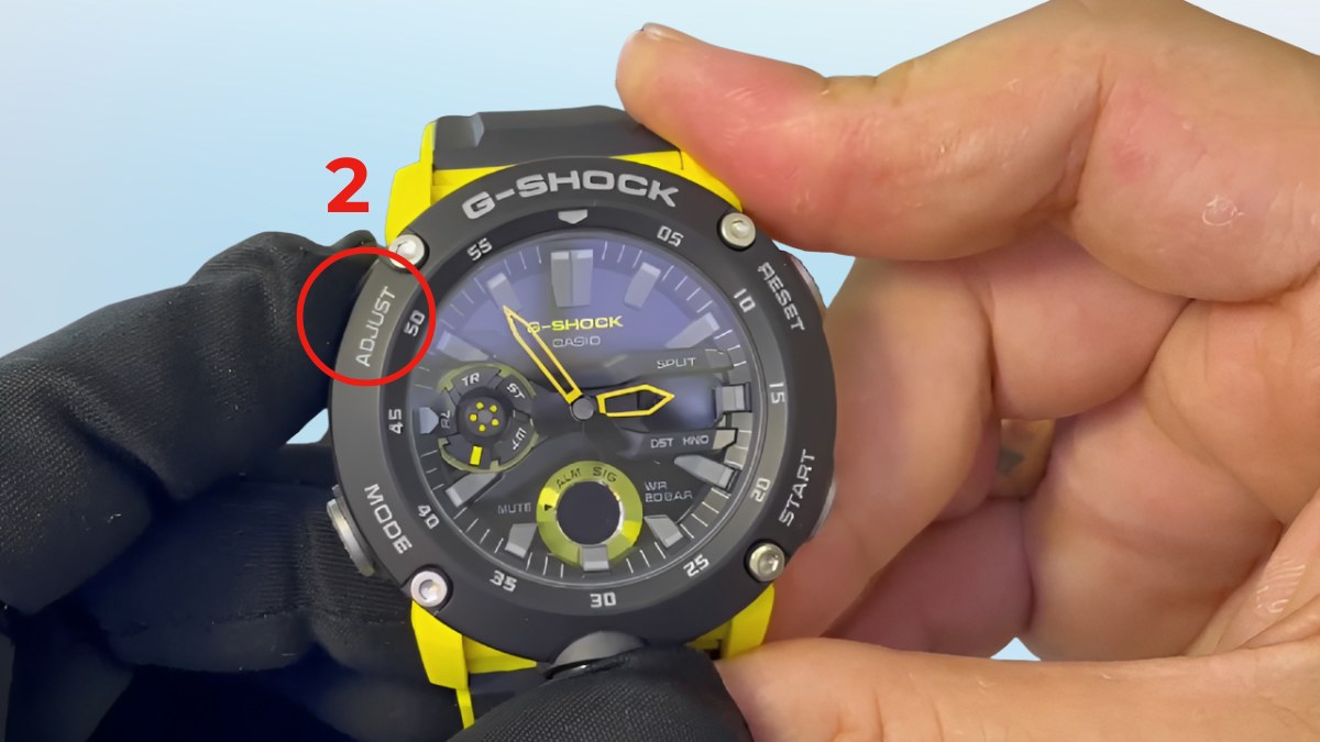 Cách cài đặt báo thức trên đồng hồ đeo tay điện tử 5 nút bước 2