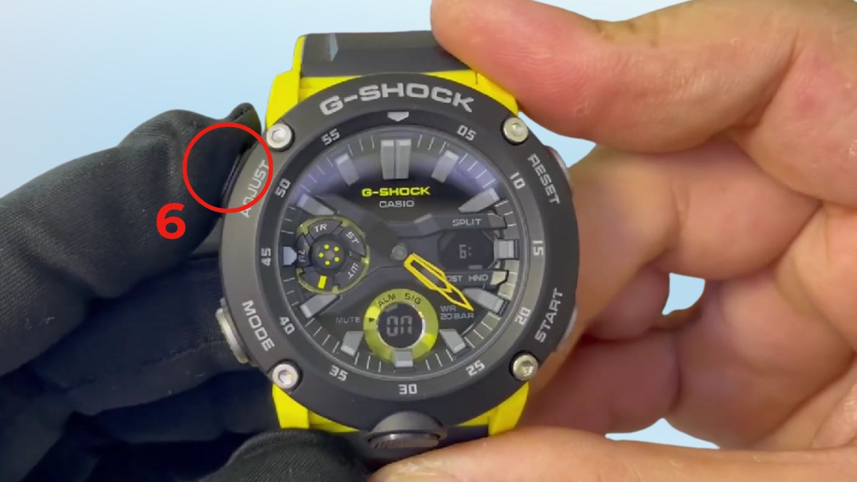 Cách cài đặt báo thức trên đồng hồ đeo tay điện tử 5 nút bước 6