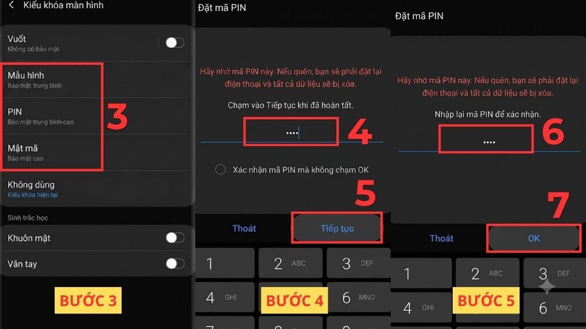 Cách cài đặt khóa màn hình điện thoại Android bước 2