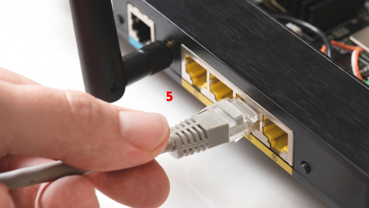 Bước 3: Thử kết nối bằng dây mạng LAN