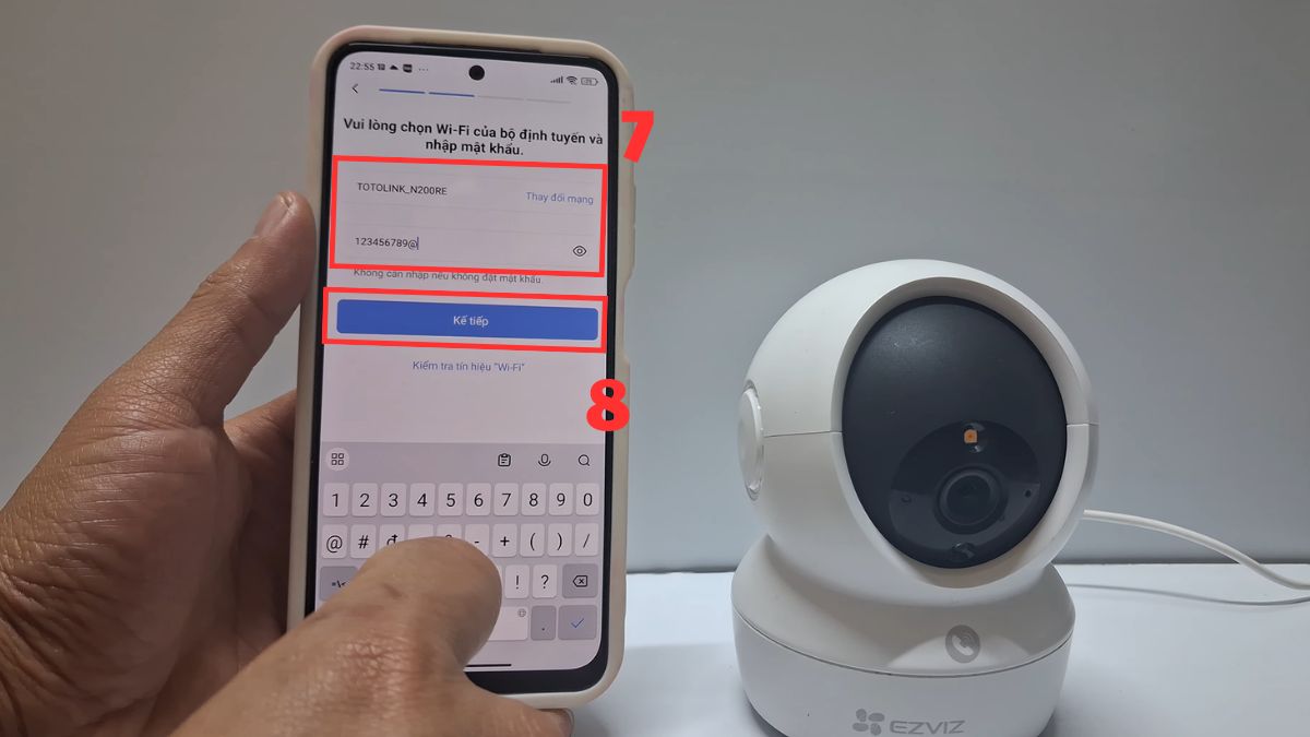 Các bước khắc phục lỗi camera EZVIZ bị ngoại tuyến tại nhà bước 7