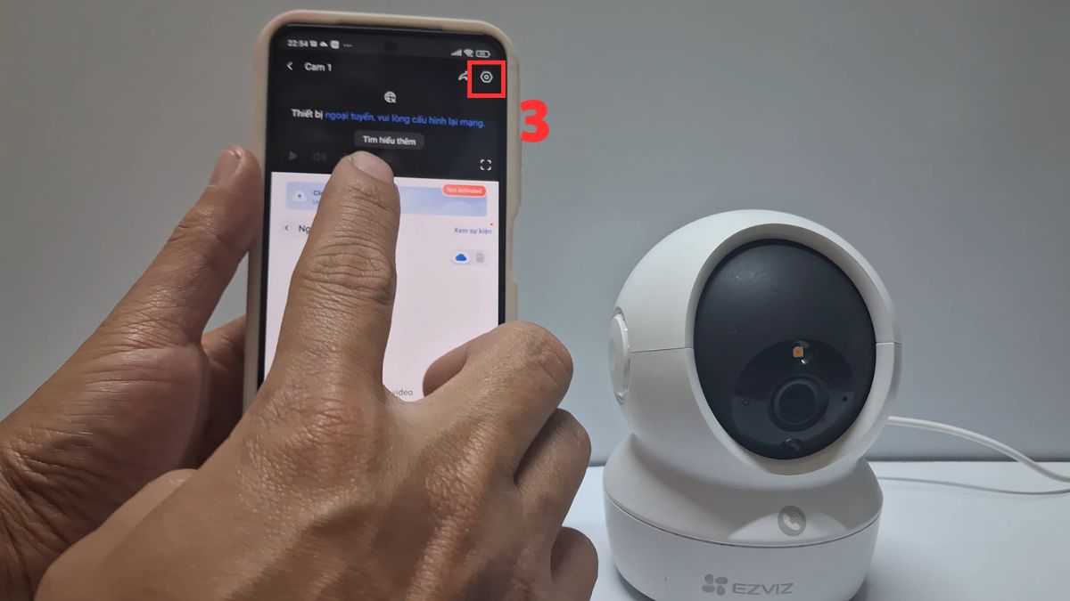 Các bước khắc phục lỗi camera EZVIZ bị ngoại tuyến tại nhà bước 3
