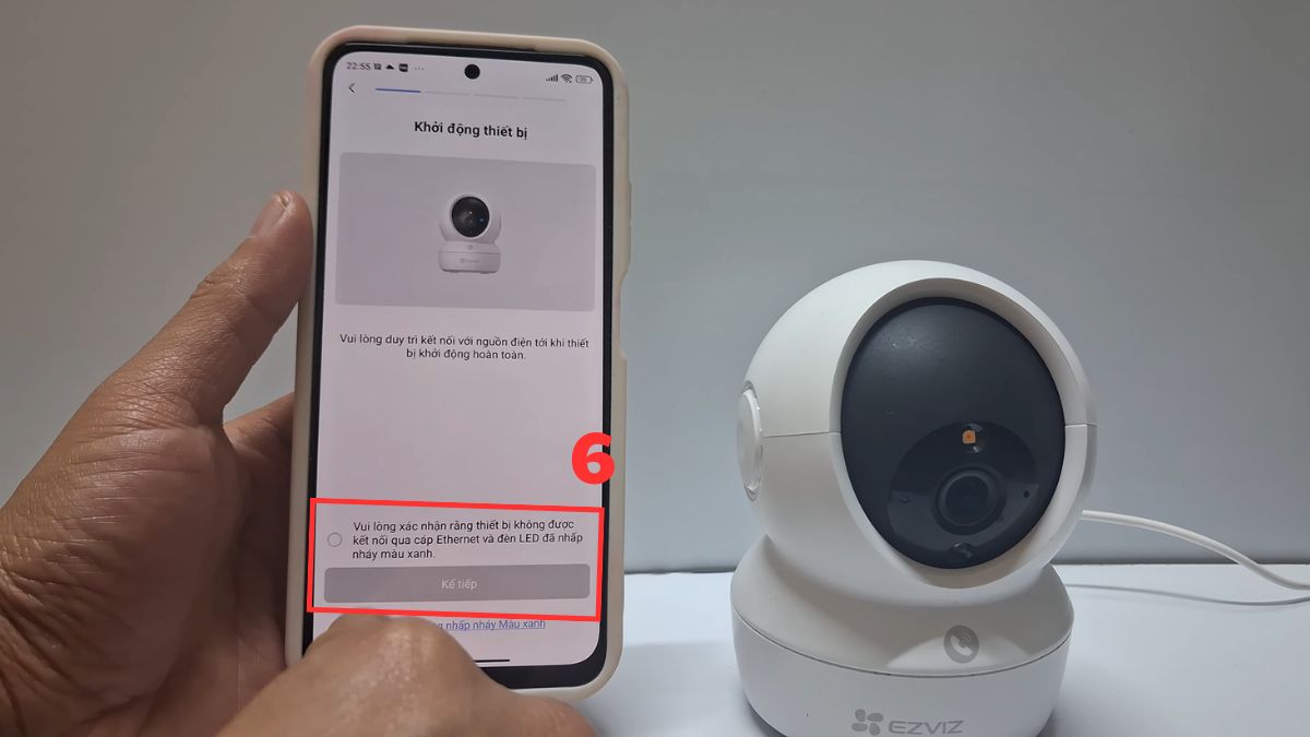 Các bước khắc phục lỗi camera EZVIZ bị ngoại tuyến tại nhà bước 6