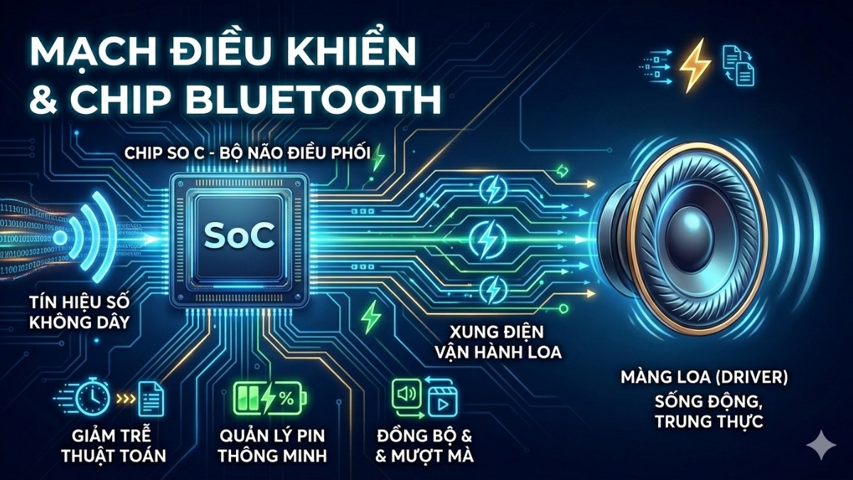 Mạch điều khiển và Chip Bluetooth
