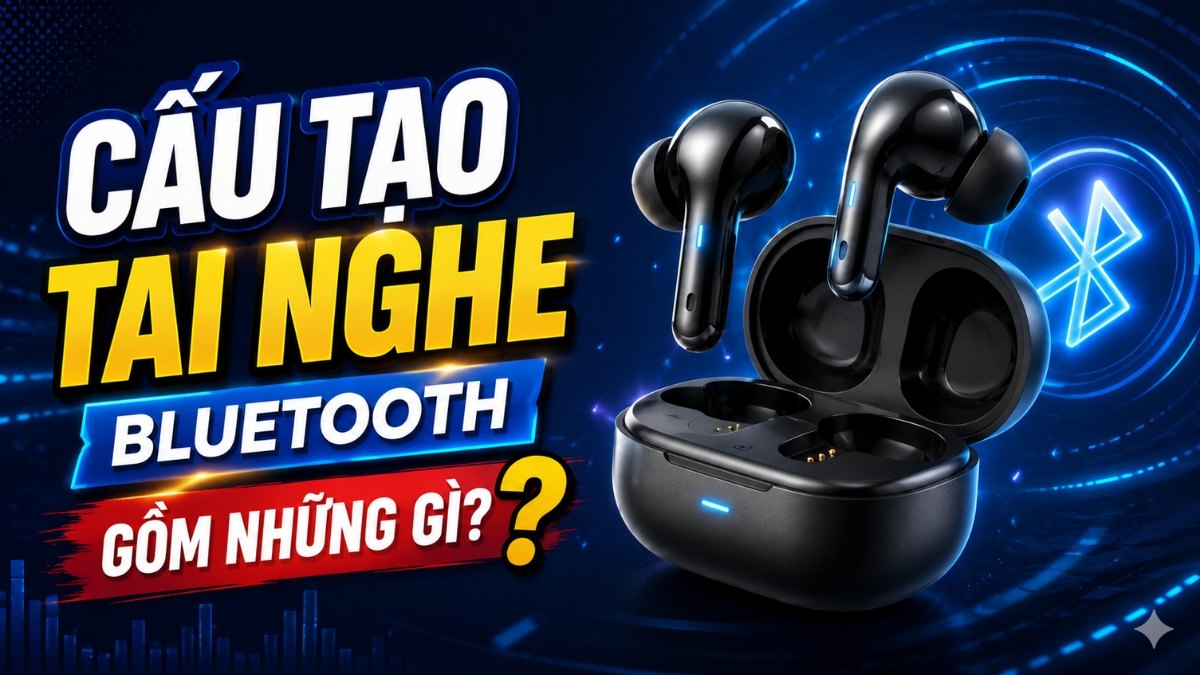 Cấu tạo tai nghe Bluetooth gồm những gì? Giải thích từng bộ phận