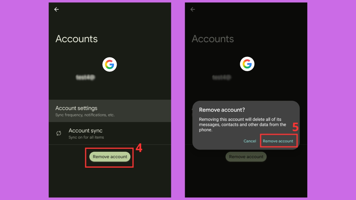 Đăng nhập lại tài khoản Google trên máy bước 2