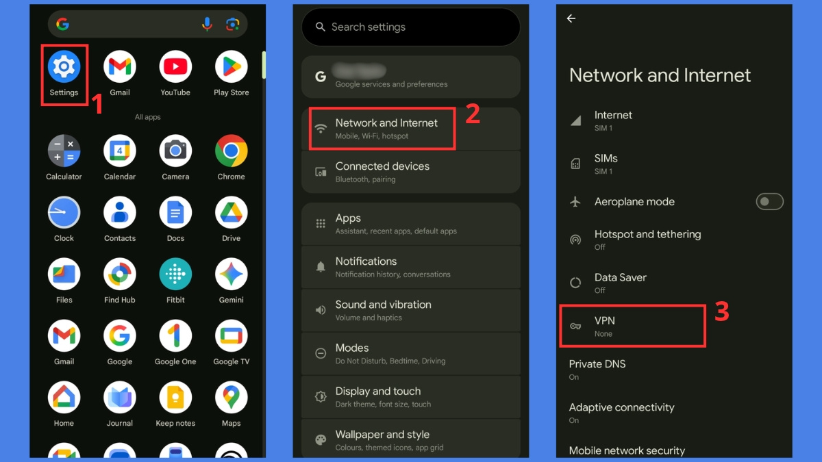 Kiểm tra kết nối mạng và tắt VPN