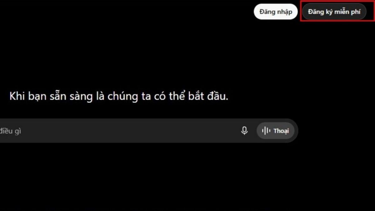 Các bước tạo tài khoản Chat GPT mới bước 1