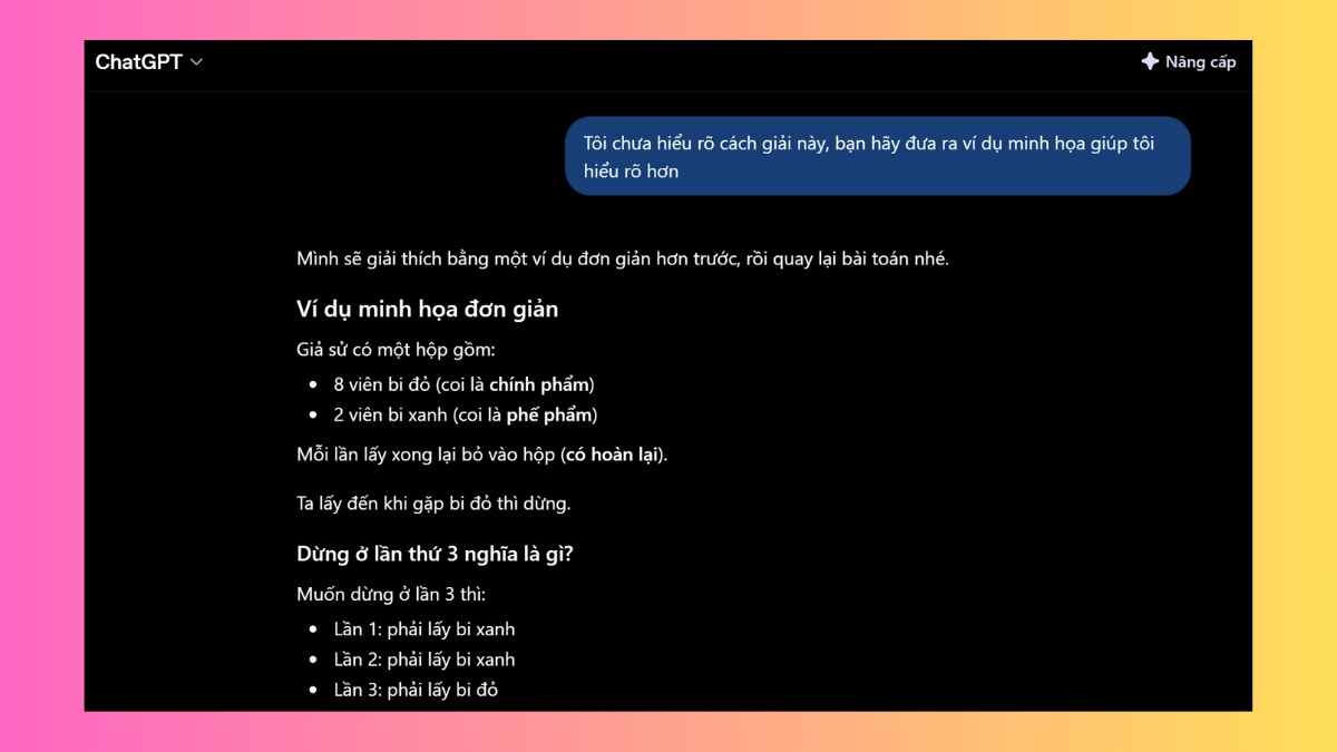 Hỏi lại khi chưa hiểu lời giải