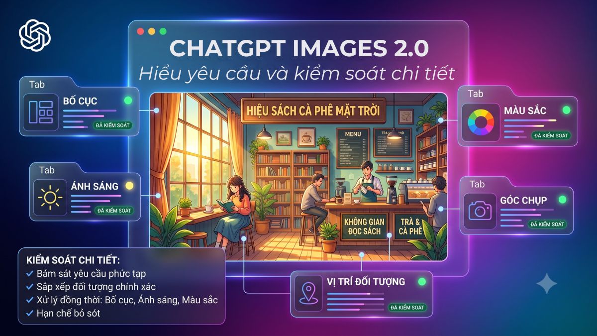 ChatGPT Images 2.0 Hiểu yêu cầu và kiểm soát chi tiết tốt hơn