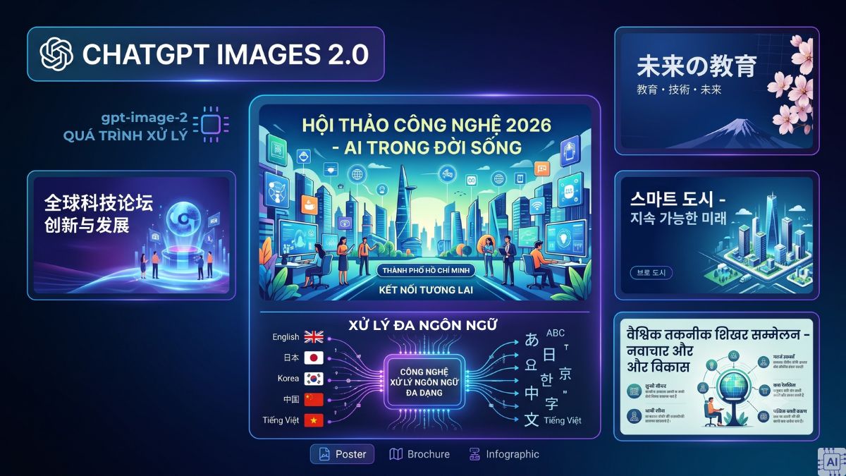 Hiển thị chữ và nội dung đa ngôn ngữ tốt hơn