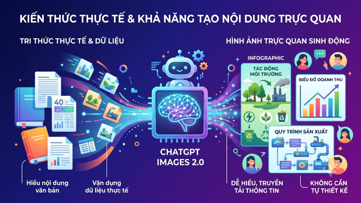 Kiến thức thực tế và khả năng tạo nội dung trực quan
