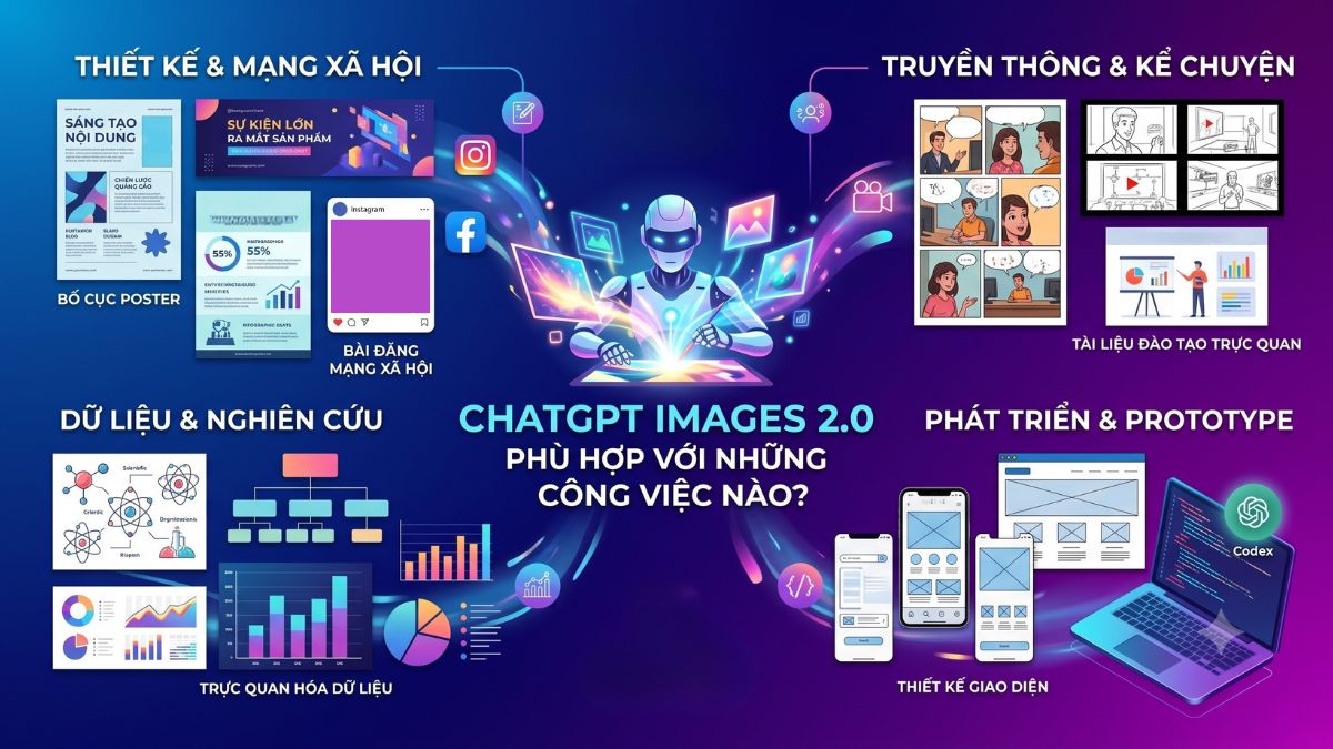 ChatGPT Images 2.0 phù hợp với những công việc nào