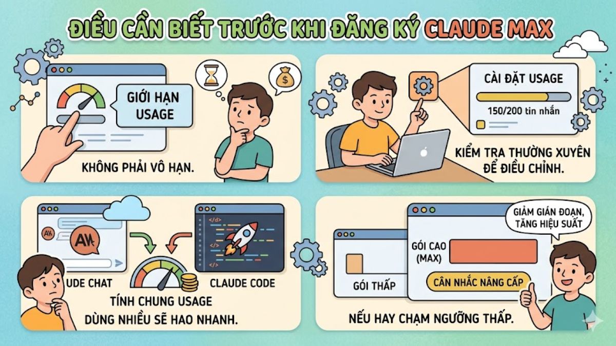 Những điều cần biết trước khi đăng ký Claude Max