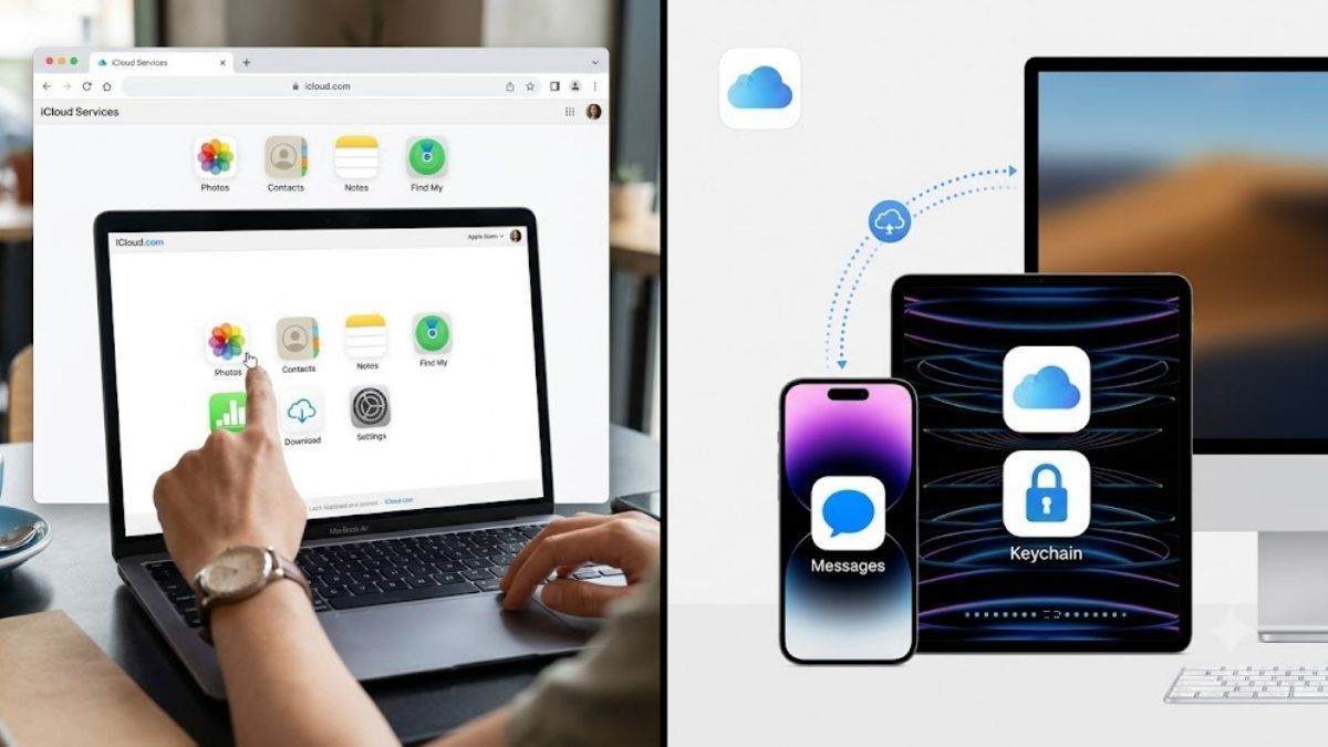 So sánh tính năng khi đăng nhập iCloud trên Web và App