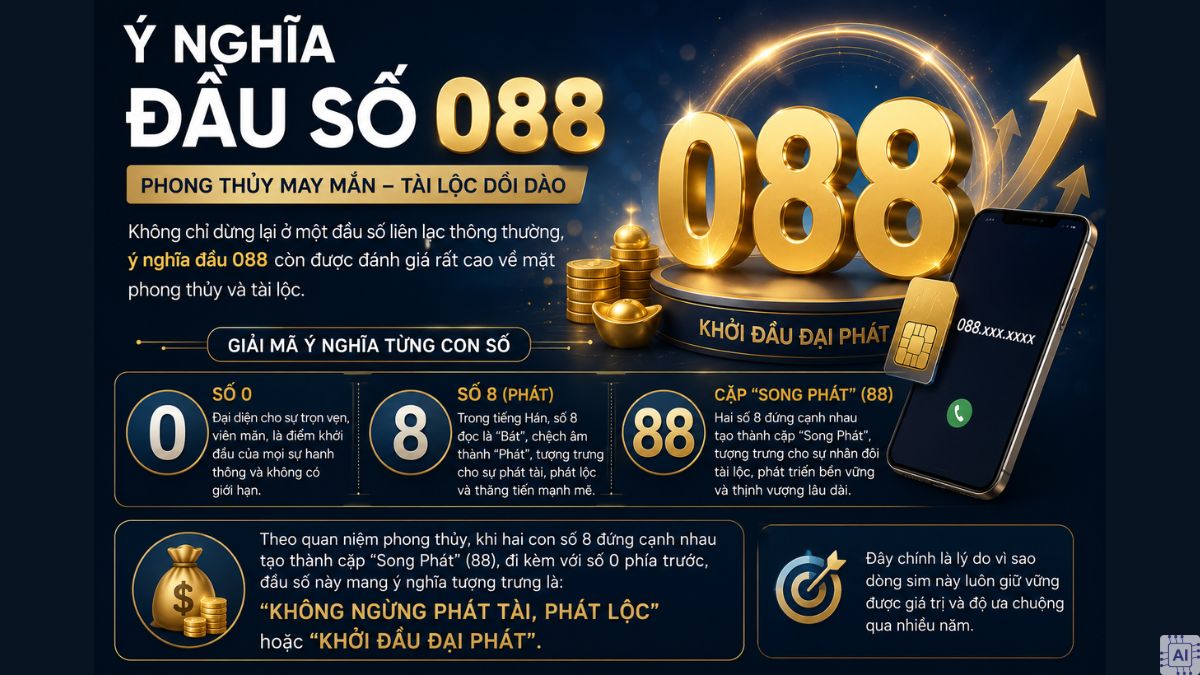 Ý nghĩa đầu số 088 là gì