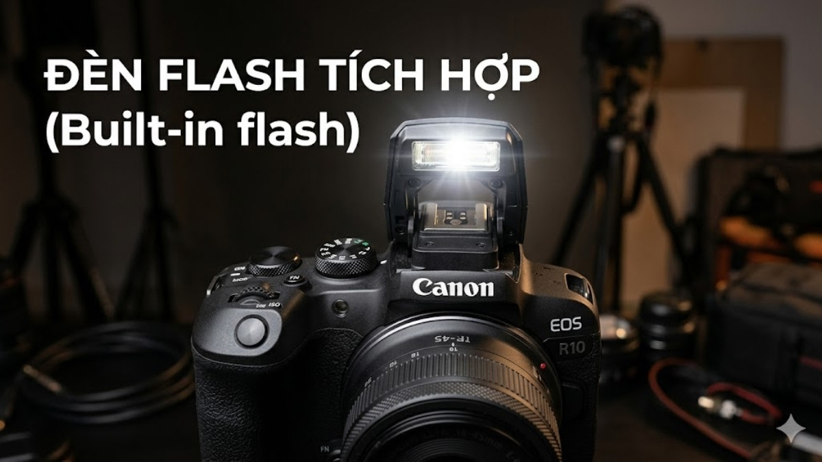 Đèn flash tích hợp
