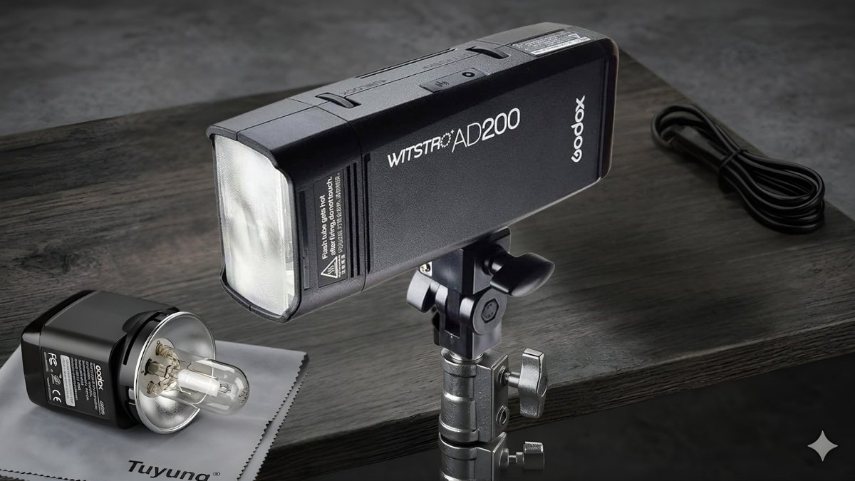 Đèn flash máy ảnh Godox AD200 200Ws
