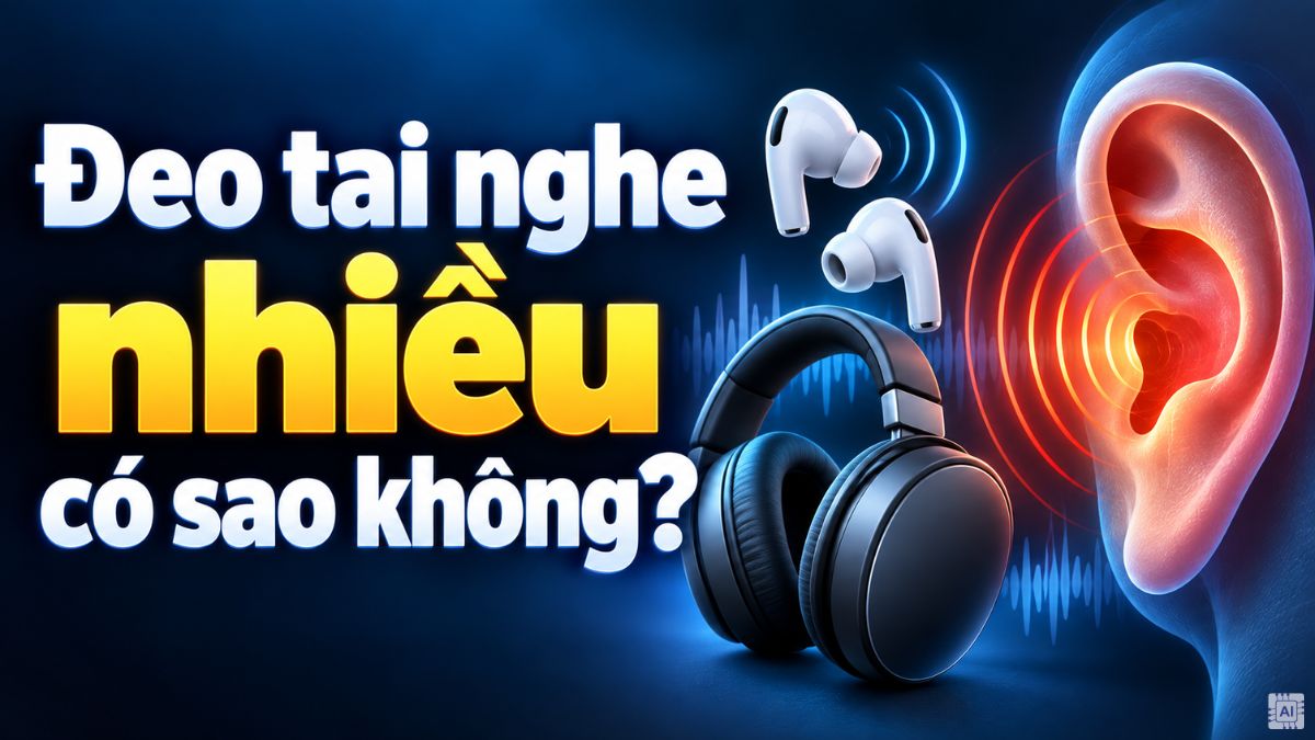 [Giải đáp] Đeo tai nghe nhiều có sao không?