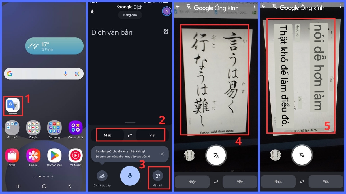 Hướng dẫn cách dịch tiếng Nhật sang tiếng Việt bằng camera chi tiết