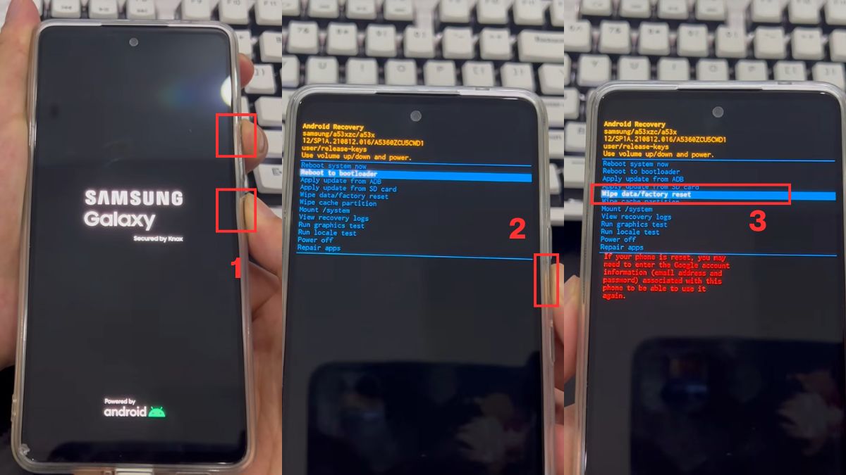 Khôi phục cài đặt gốc hoặc chạy lại phần mềm trên Android bước 1