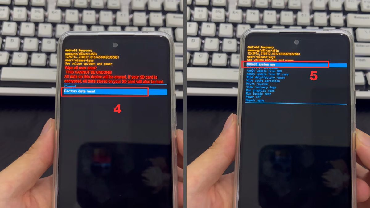 Khôi phục cài đặt gốc hoặc chạy lại phần mềm trên Android bước 2