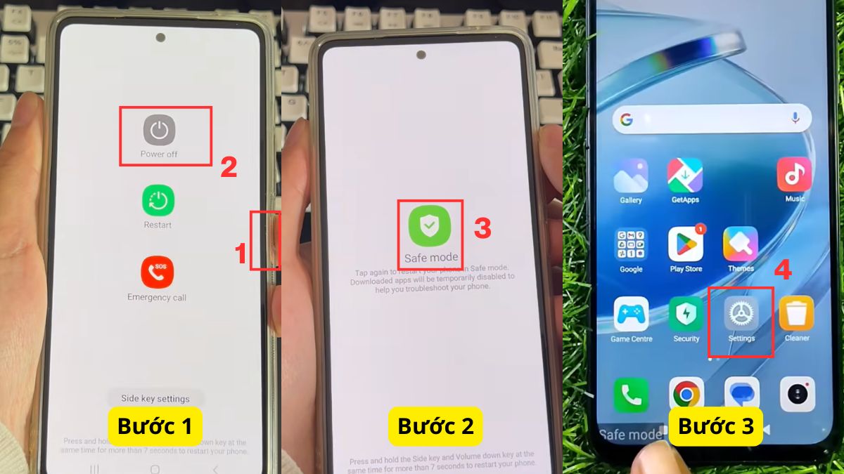 Vào chế độ an toàn trên Android bước 1