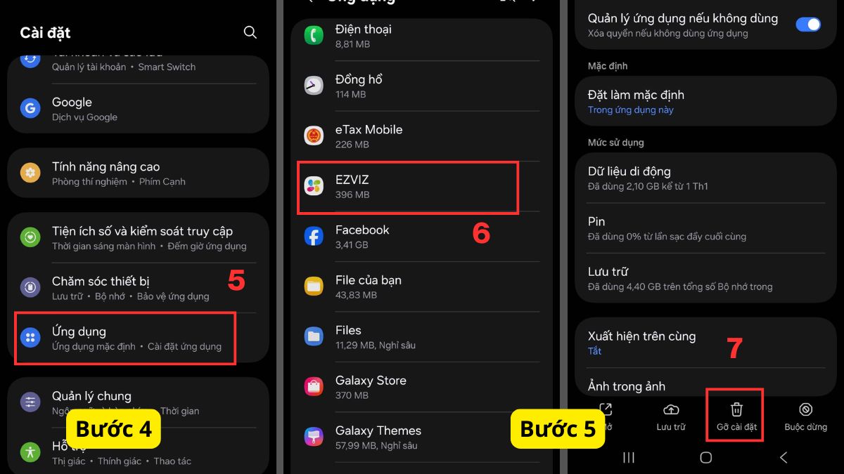 Vào chế độ an toàn trên Android bước 2
