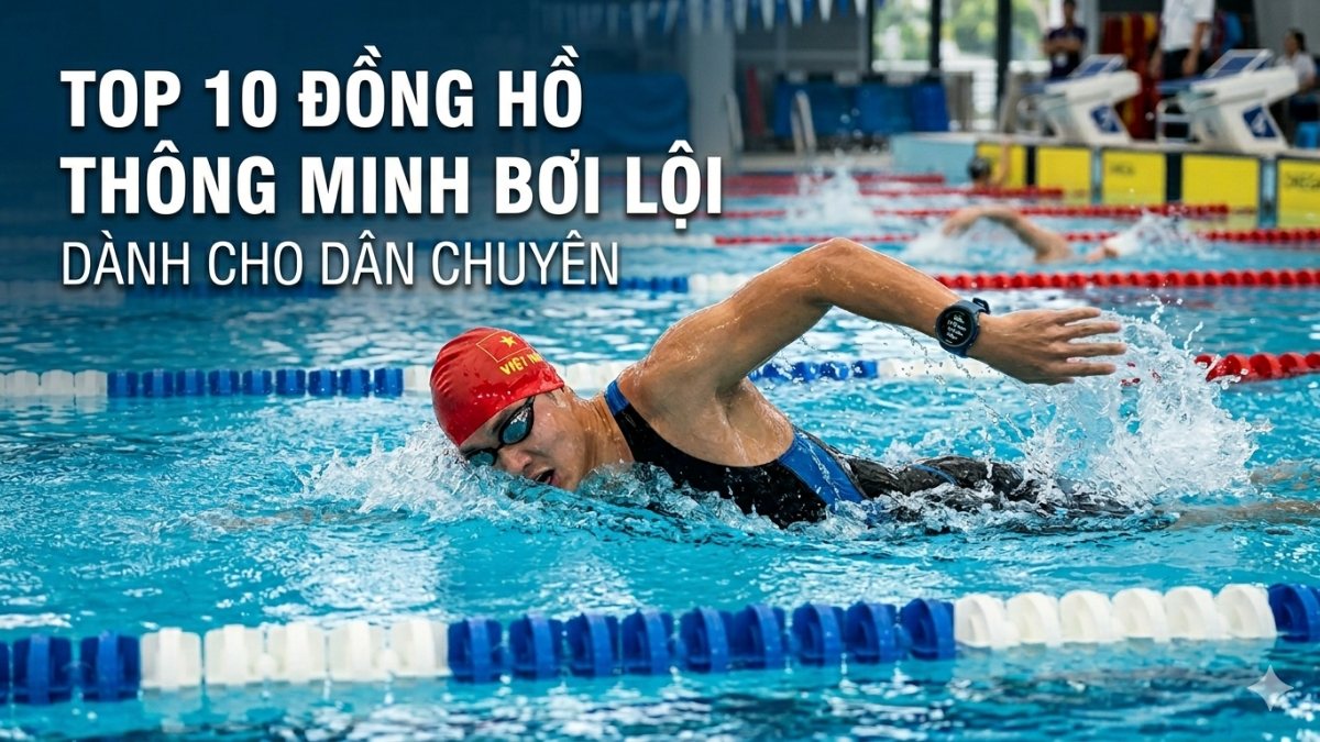 Top 10 đồng hồ thông minh bơi lội dành cho dân chuyên