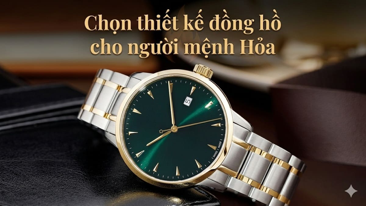 Chọn chất liệu và hình dáng đồng hồ đeo tay cho mệnh Hỏa
