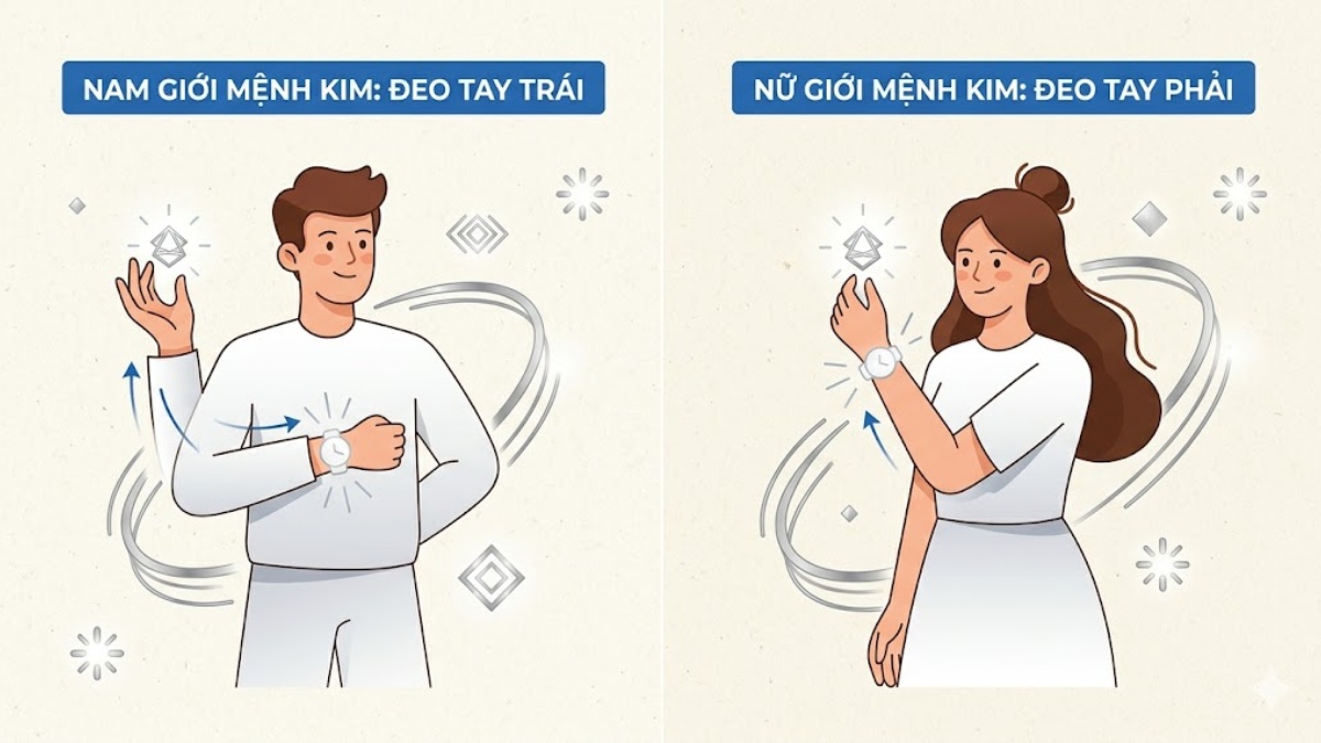 Mệnh Kim đeo đồng hồ tay nào để đón nhận năng lượng tốt nhất