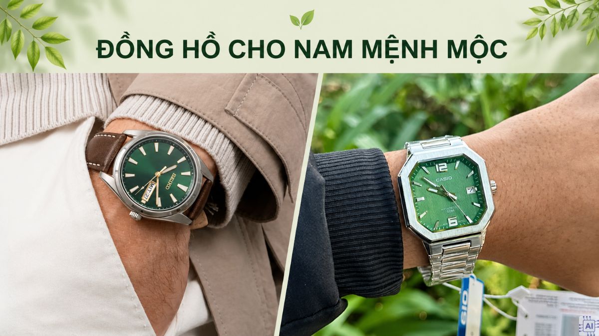 Đồng hồ cho nam mệnh Mộc