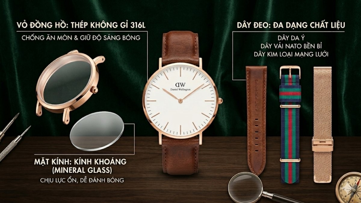 Chất liệu đồng hồ