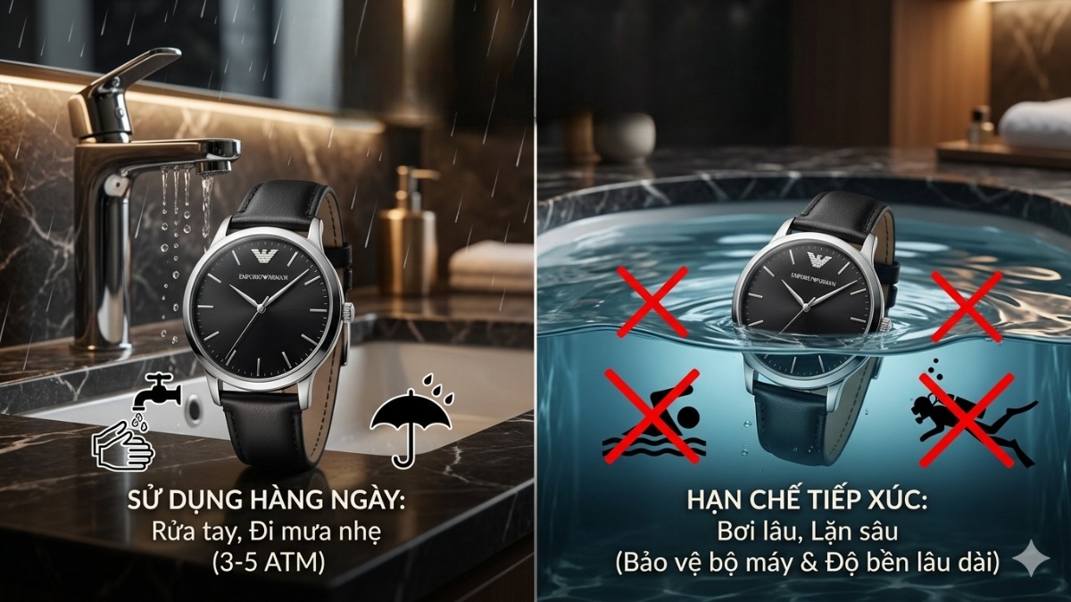 đồng hồ Emporio Armani có chống nước không