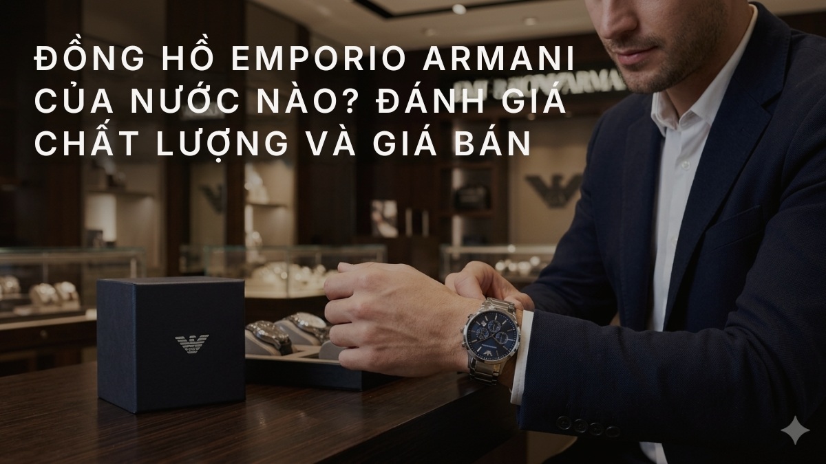 Đồng hồ Emporio Armani của nước nào? Đánh giá chất lượng và giá bán