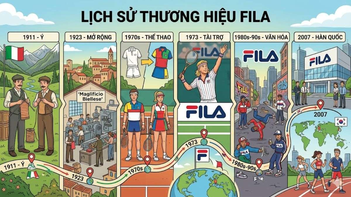 Lịch sử thương hiệu FILA