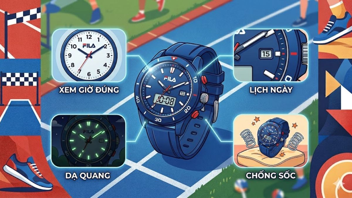 Các tính năng Đồng hồ FILA