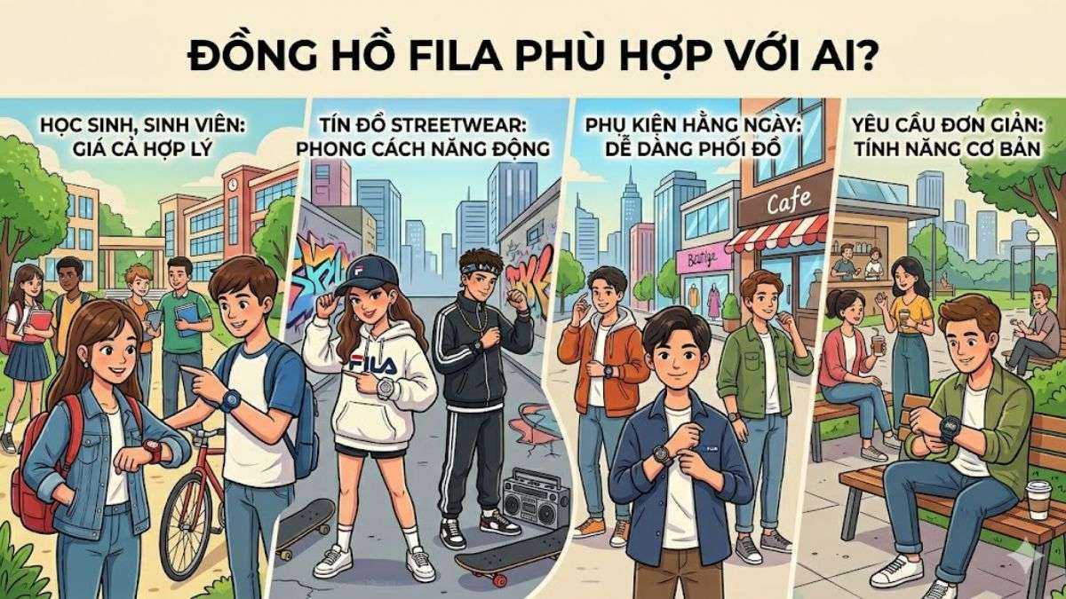 Đồng hồ FILA phù hợp với ai? 