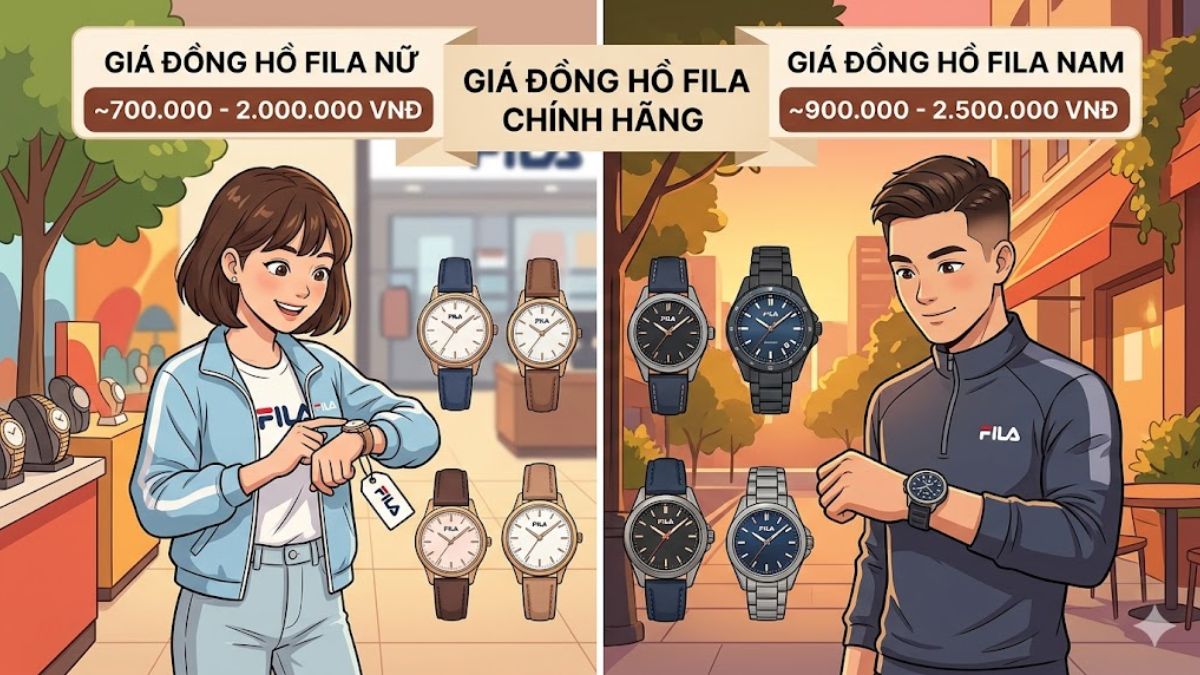 Giá đồng hồ FILA chính hãng bao nhiêu?