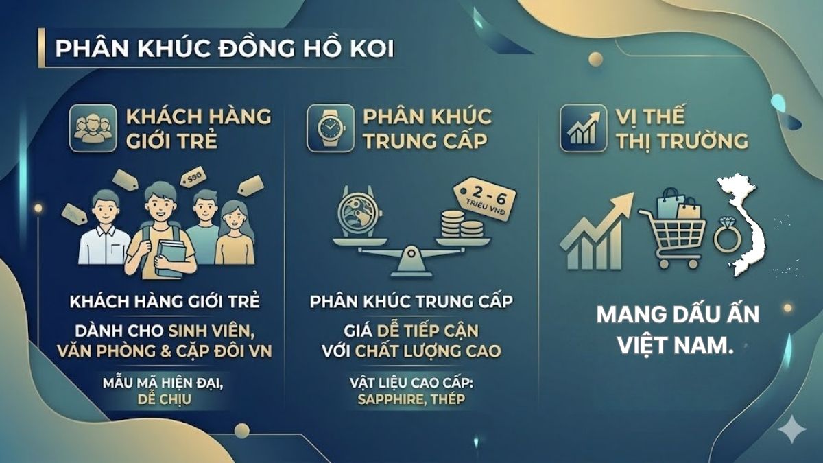 Định vị phân khúc của đồng hồ KOI