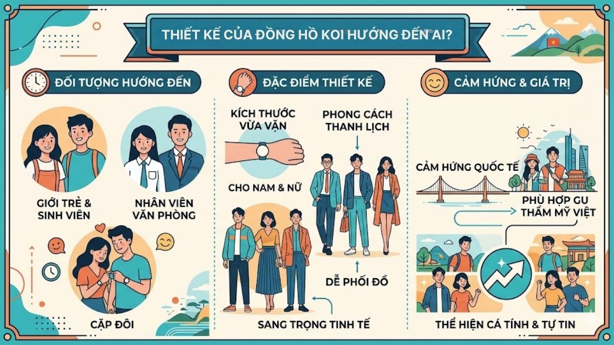 Thiết kế của đồng hồ KOI hướng đến ai?