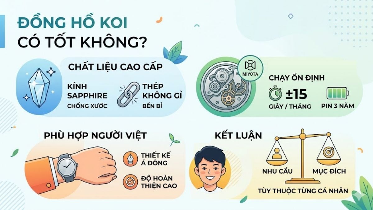 Đồng hồ KOI có tốt không?