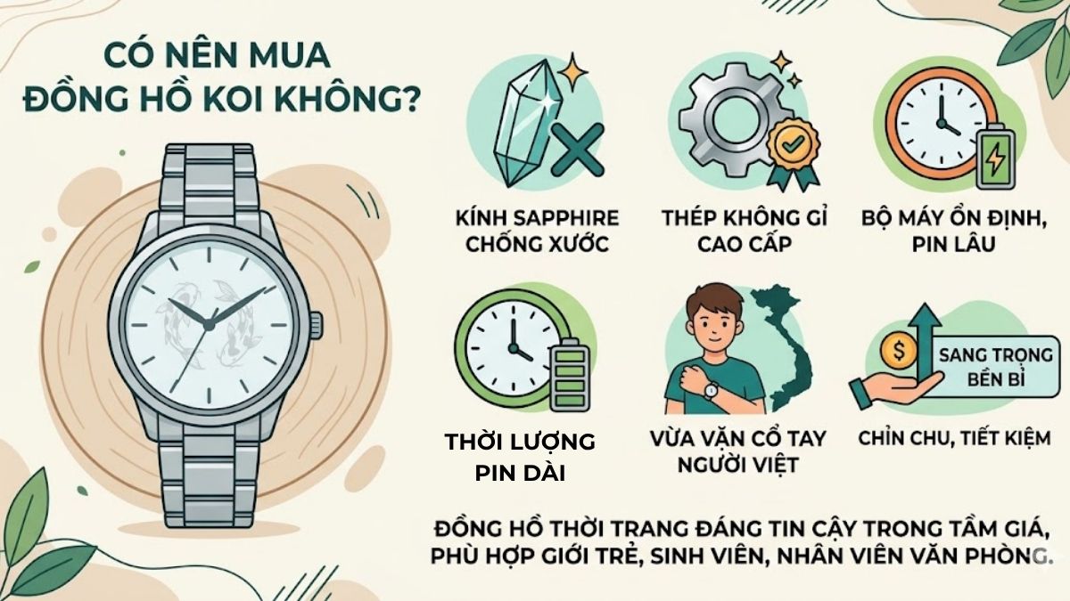 Có nên mua đồng hồ KOI không?