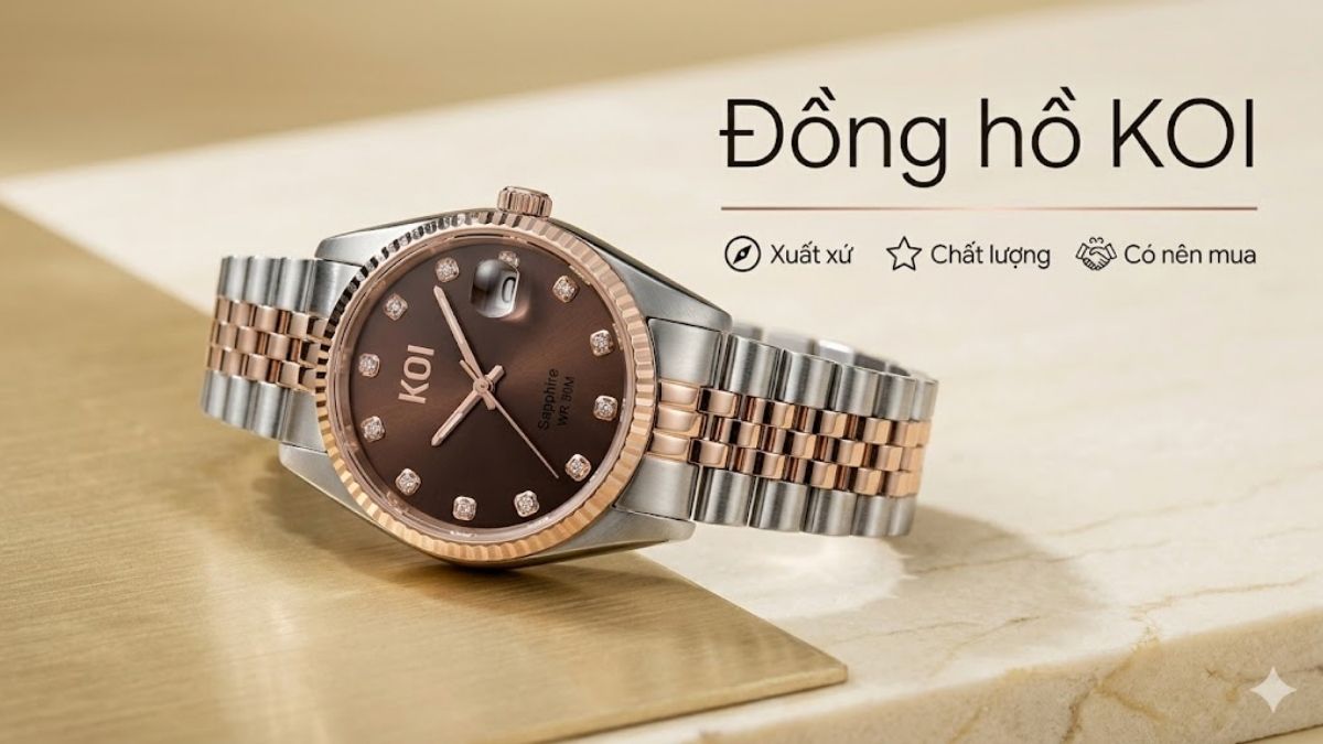 Đồng hồ KOI của nước nào? Xuất xứ, chất lượng và có nên mua không?