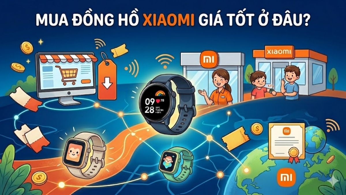 Mua đồng hồ thông minh Xiaomi ở đâu giá tốt?
