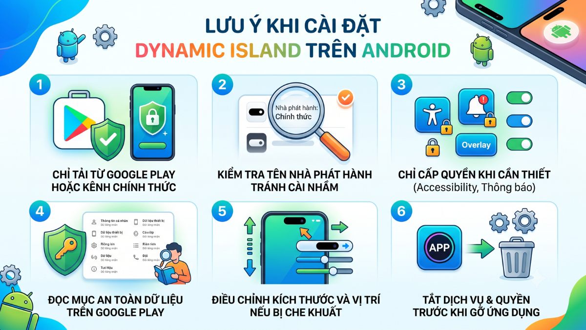Lưu ý khi cài đặt Dynamic Island trên Android